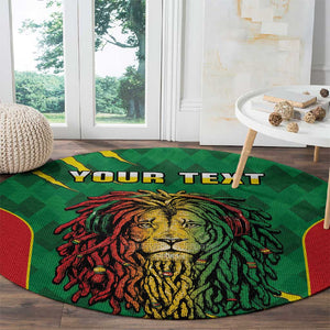 Personalised Ethiopia Round Carpet Men's Dreadlock Rasta Lion Headphones