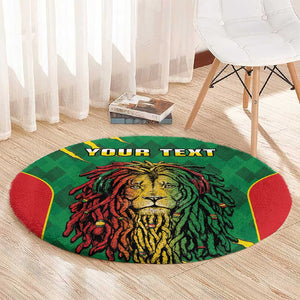 Personalised Ethiopia Round Carpet Men's Dreadlock Rasta Lion Headphones