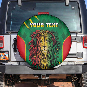 Personalised Ethiopia Spare Tire Cover Men's Dreadlock Rasta Lion Headphones