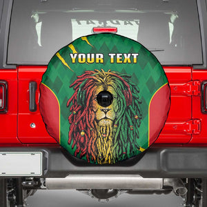 Personalised Ethiopia Spare Tire Cover Men's Dreadlock Rasta Lion Headphones