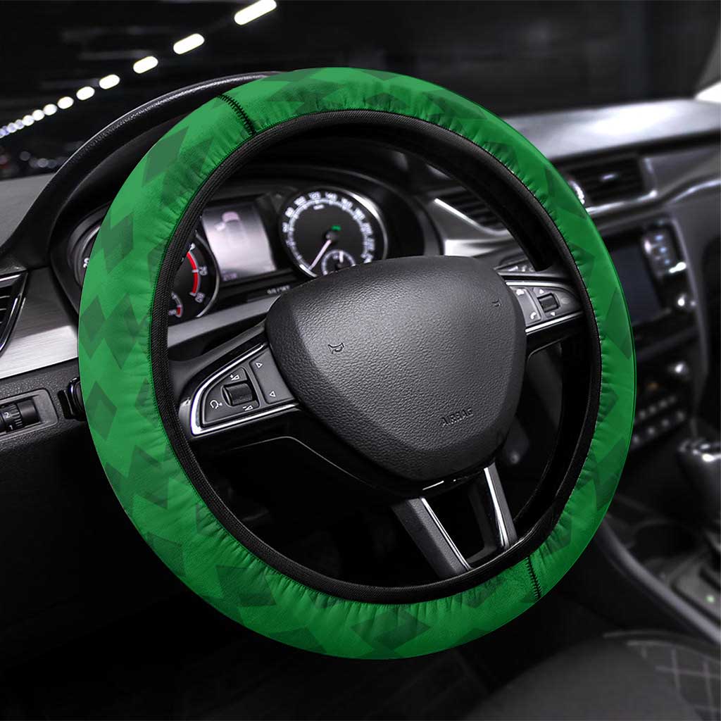 Ethiopia Steering Wheel Cover Men's Dreadlock Rasta Lion Headphones