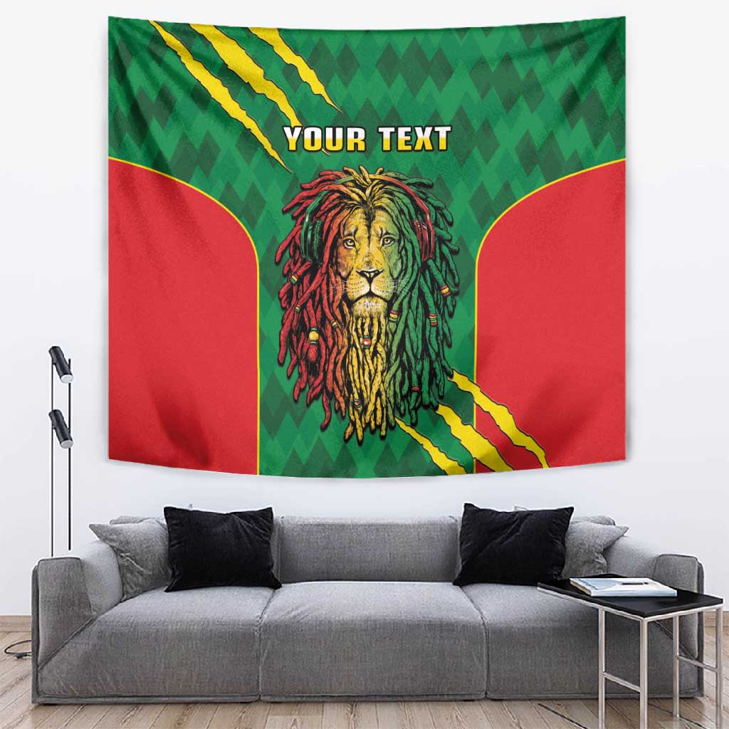 Personalised Ethiopia Tapestry Men's Dreadlock Rasta Lion Headphones