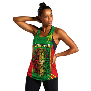 Personalised Ethiopia Women Racerback Tank Men's Dreadlock Rasta Lion Headphones