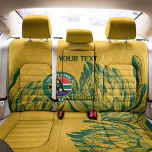 Custom South Africa Cricket Back Car Seat Cover 2024 African Pattern Go Proteas