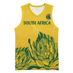 Custom South Africa Cricket Basketball Jersey 2024 African Pattern Go Proteas LT14