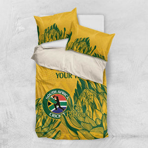 Custom South Africa Cricket Bedding Set 2024 African Pattern Go Proteas