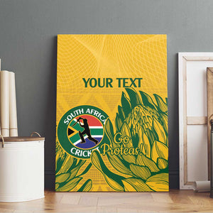 Custom South Africa Cricket Canvas Wall Art 2024 African Pattern Go Proteas