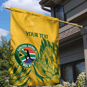 Custom South Africa Cricket Garden Flag 2024 African Pattern Go Proteas