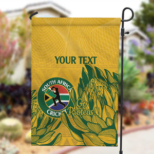 Custom South Africa Cricket Garden Flag 2024 African Pattern Go Proteas