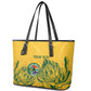 Custom South Africa Cricket Leather Tote Bag 2024 African Pattern Go Proteas