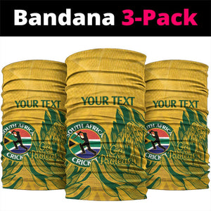 Custom South Africa Cricket Neck Gaiter 2024 African Pattern Go Proteas LT14