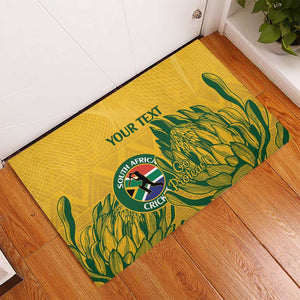 Custom South Africa Cricket Rubber Doormat 2024 African Pattern Go Proteas