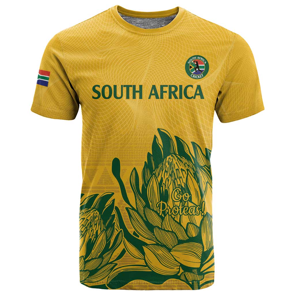 Custom South Africa Cricket T shirt 2024 African Pattern Go Proteas