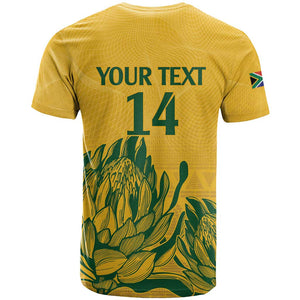 Custom South Africa Cricket T shirt 2024 African Pattern Go Proteas