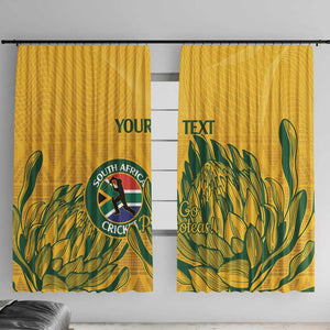 Custom South Africa Cricket Window Curtain 2024 African Pattern Go Proteas