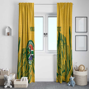 Custom South Africa Cricket Window Curtain 2024 African Pattern Go Proteas