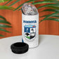 Afro Liberia Monrovia Capital 4 in 1 Can Cooler Tumbler African Pattern Curves Style