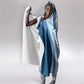 Afro Liberia Monrovia Capital Hooded Blanket African Pattern Curves Style