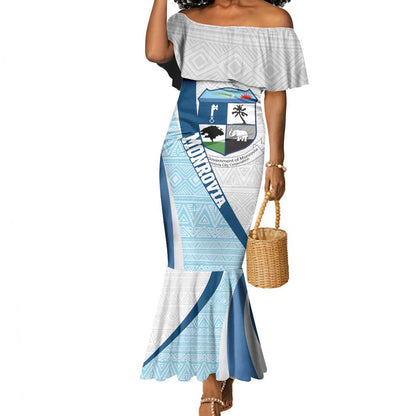 Afro Liberia Monrovia Capital Mermaid Dress African Pattern Curves Style