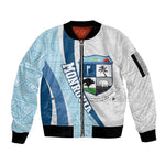 Afro Liberia Monrovia Capital Sleeve Zip Bomber Jacket African Pattern Curves Style