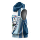 Afro Liberia Monrovia Capital Sleeveless Hoodie African Pattern Curves Style - African Pride