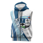 Afro Liberia Monrovia Capital Sleeveless Zip Hoodie African Pattern Curves Style - African Pride
