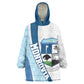 Afro Liberia Monrovia Capital Wearable Blanket Hoodie African Pattern Curves Style