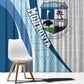 Afro Liberia Monrovia Capital Window Curtain African Pattern Curves Style