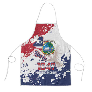 Liberia 1847 Independence Day Apron Coat Of Arms Grunge Style
