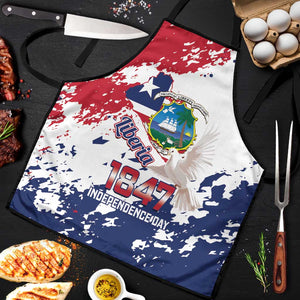 Liberia 1847 Independence Day Apron Coat Of Arms Grunge Style