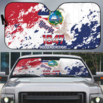 Liberia 1847 Independence Day Auto Sun Shade Coat Of Arms Grunge Style