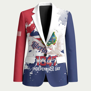 Liberia 1847 Independence Day Blazer Coat Of Arms Grunge Style