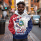 Afro Liberia 1847 Independence Day Hoodie Coat Of Arms Grunge Style