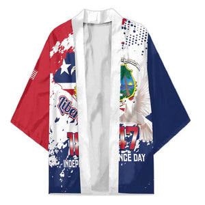 Liberia 1847 Independence Day Kimono Coat Of Arms Grunge Style