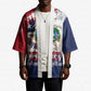 Liberia 1847 Independence Day Kimono Coat Of Arms Grunge Style