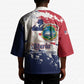 Liberia 1847 Independence Day Kimono Coat Of Arms Grunge Style