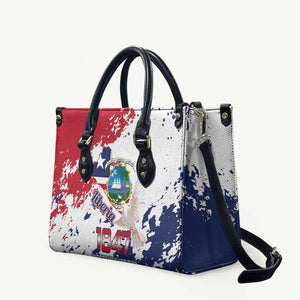 Liberia 1847 Independence Day Leather Bag Coat Of Arms Grunge Style