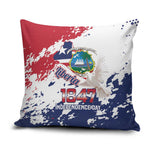Liberia 1847 Independence Day Pillow Cover Coat Of Arms Grunge Style