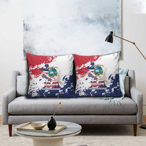 Liberia 1847 Independence Day Pillow Cover Coat Of Arms Grunge Style