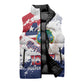 Liberia 1847 Independence Day Sleeveless Puffer Jacket Coat Of Arms Grunge Style