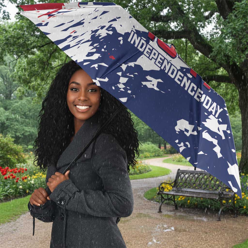 Liberia 1847 Independence Day Umbrella Coat Of Arms Grunge Style