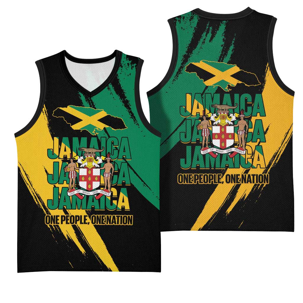 Jumieka Independence Day Basketball Jersey Jamaica One People, One Nation LT14