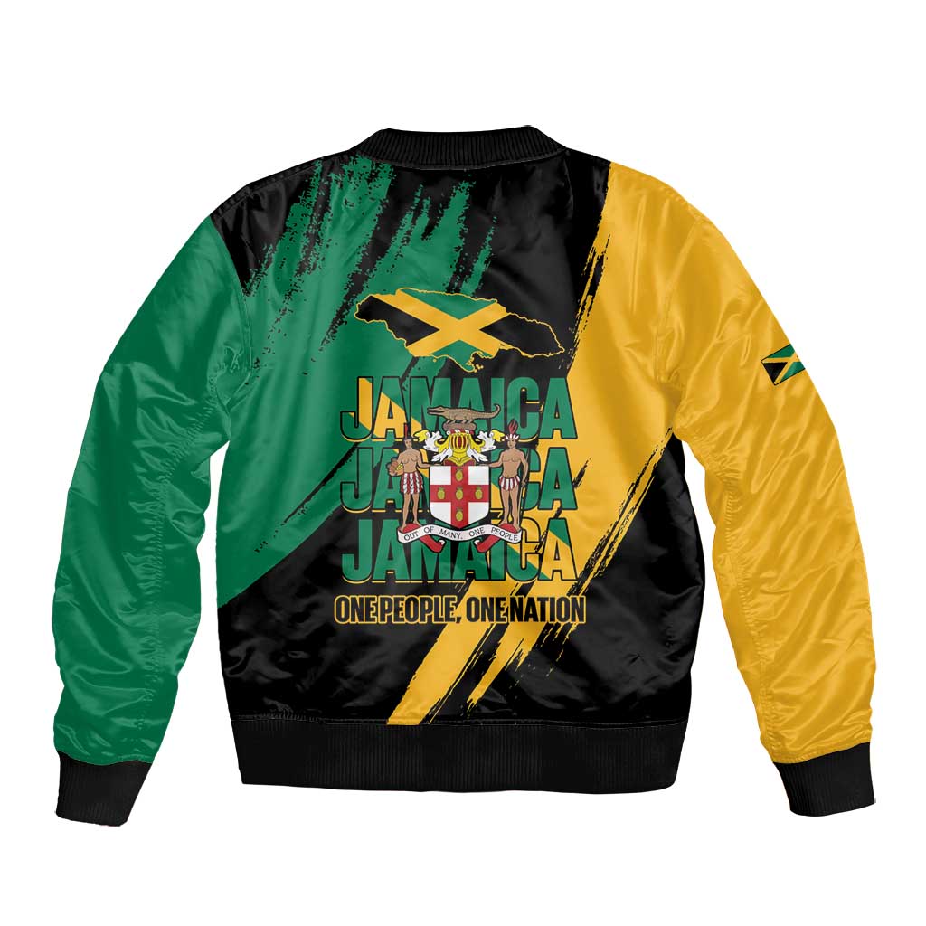 Jumieka Independence Day Bomber Jacket Jamaica One People, One Nation