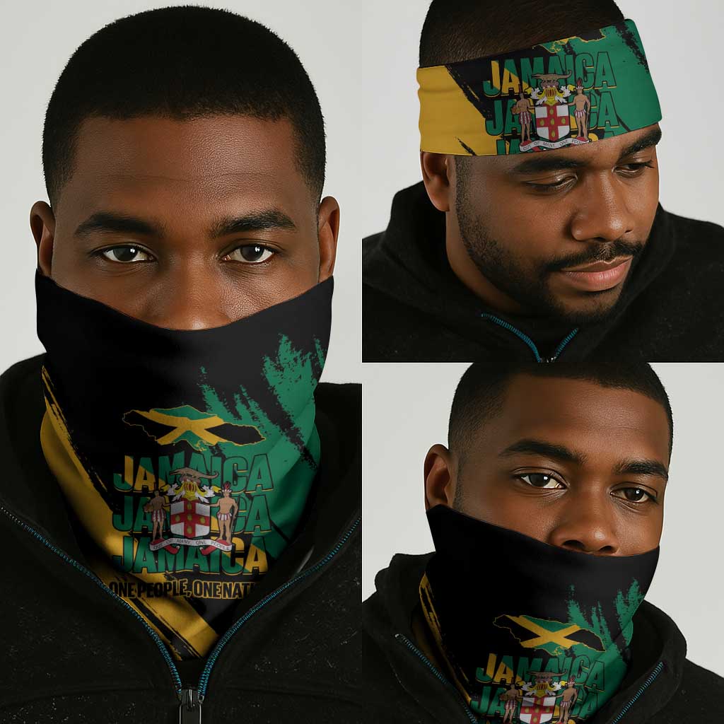 Jumieka Independence Day Neck Gaiter Jamaica One People, One Nation LT14