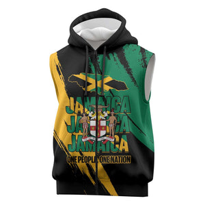 Jumieka Independence Day Sleeveless Zip Hoodie Jamaica One People, One Nation - African Pride