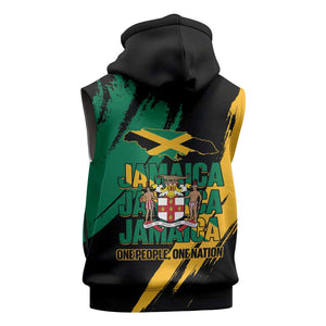 Jumieka Independence Day Sleeveless Zip Hoodie Jamaica One People, One Nation - African Pride