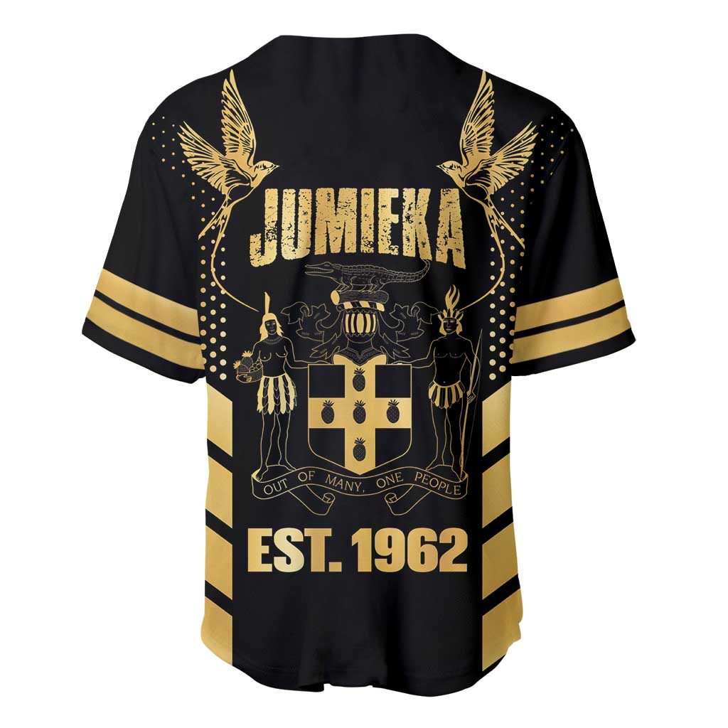 Jumieka Independence Day Baseball Jersey Out Of Many, One People Gold Color