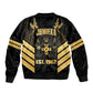 Jumieka Independence Day Bomber Jacket Out Of Many, One People Gold Color