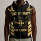 Jumieka Independence Day Sleeveless Zip Hoodie Out Of Many, One People Gold Color - African Pride