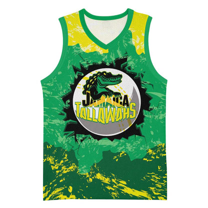 Custom Afro Jamaica Cricket Basketball Jersey Go Champions Tallawahs Grunge Style LT14